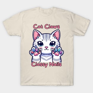 Cat claws nail artist T-Shirt